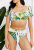 Marina West Swim Vacay Ready Puff Sleeve Bikini in Floral - BELLATRENDZ