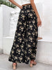 Floral Side Slit Wide Leg Pants - BELLATRENDZ