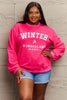 Simply Love Full Size WINTER WONDERLAND ALUMNI Graphic Long Sleeve Sweatshirt