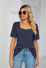 Square Neck Puff Sleeve T-Shirt