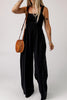 Smocked Square Neck Wide Leg Jumpsuit with Pockets - BELLATRENDZ