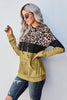 Leopard Color Block Hoodie - BELLATRENDZ