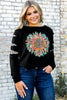 Graphic Leopard Patch Sweatshirt - BELLATRENDZ