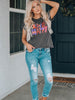 LIVE HAPPY Floral Graphic Tee