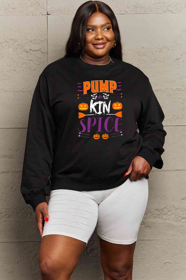 Simply Love Full Size PUMPKIN SPICE Graphic Sweatshirt