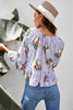 Floral Twisted Peplum Blouse