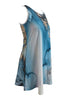 Abstract Print Round Neck Sleeveless Dress with Pockets - BELLATRENDZ