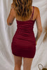 One-Shoulder Ruched Mini Dress