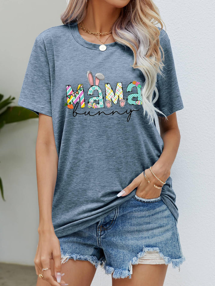 MAMA BUNNY Easter Graphic Tee - BELLATRENDZ