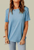 Distressed Round Neck Tee