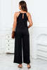 Scoop Neck Wide Leg Jumpsuit with Pockets
