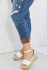 Judy Blue Gina Full Size Mid Rise Paisley Patch Cuff Boyfriend Jeans