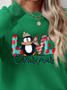 LIVE CHRISTMAS Drop Shoulder Round Neck Sweatshirt