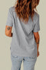 Distressed Round Neck Tee