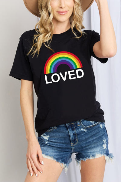 Simply Love LOVED Graphic Cotton T-Shirt