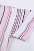 Striped Collared Neck Button-down Pocketed Top - BELLATRENDZ