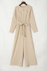 Pocketed Tied Wide Leg Jumpsuit