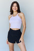 Ninexis Everyday Staple Soft Modal Short Strap Ribbed Tank Top in Lavender