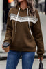 Contrast Fringe Detail Dropped Shoulder Hoodie - BELLATRENDZ