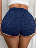 Heathered Wide Waistband Shorts - BELLATRENDZ