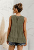 Round Neck Tiered Tank - BELLATRENDZ