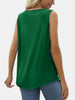 Ruched Square Neck Tank
