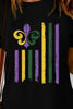 MARDI GRAS Graphic Round Neck T-Shirt