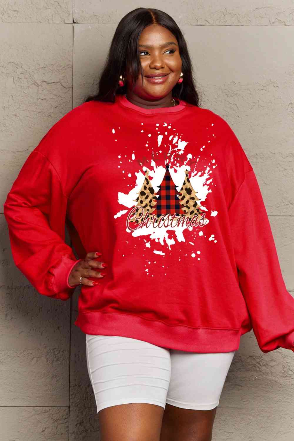 Simply Love Full Size MERRY CHRISTMAS Graphic Sweatshirt
