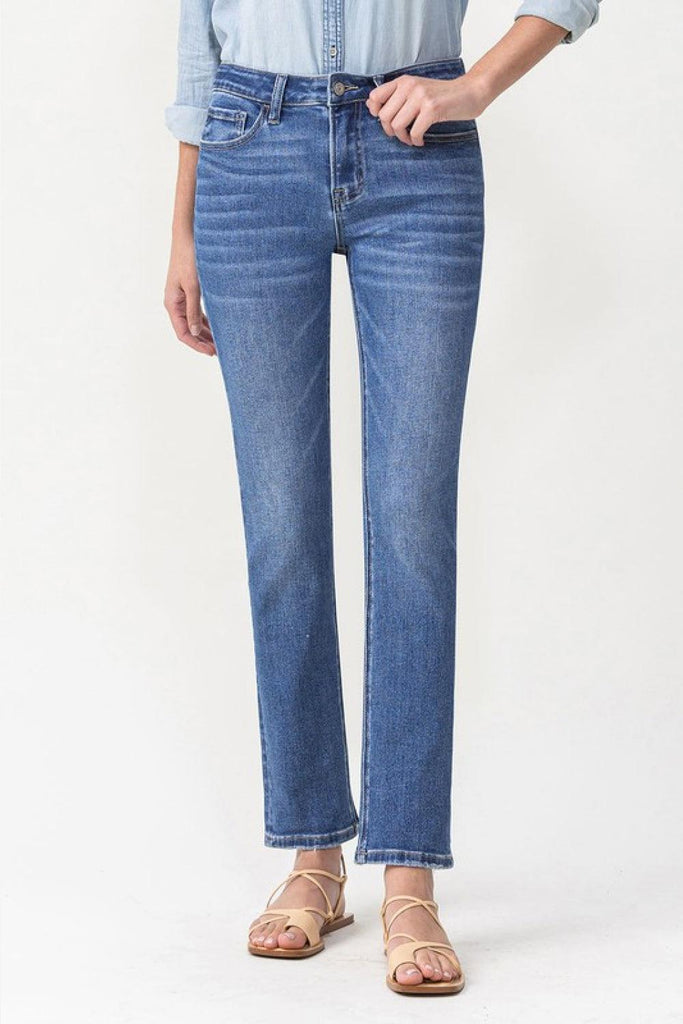Lovervet Full Size Maggie Midrise Slim Ankle Straight Jeans - BELLATRENDZ