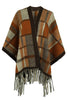 Cloak Sleeve Fringe Detail Poncho