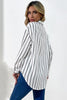 Vertical Stripes Button Down Shirt - BELLATRENDZ