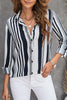 Striped Button-Down Long Sleeve Shirt - BELLATRENDZ