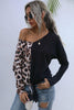 Leopard V-Neck Tie Front Top - BELLATRENDZ