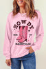 Cowboy Boots Graphic Dropped Shoulder Sweatshirt - BELLATRENDZ