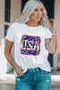 USA Graphic Round Neck Tee Shirt