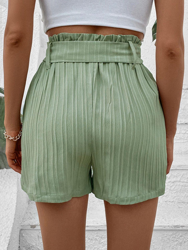 Belted Shorts with Pockets - BELLATRENDZ