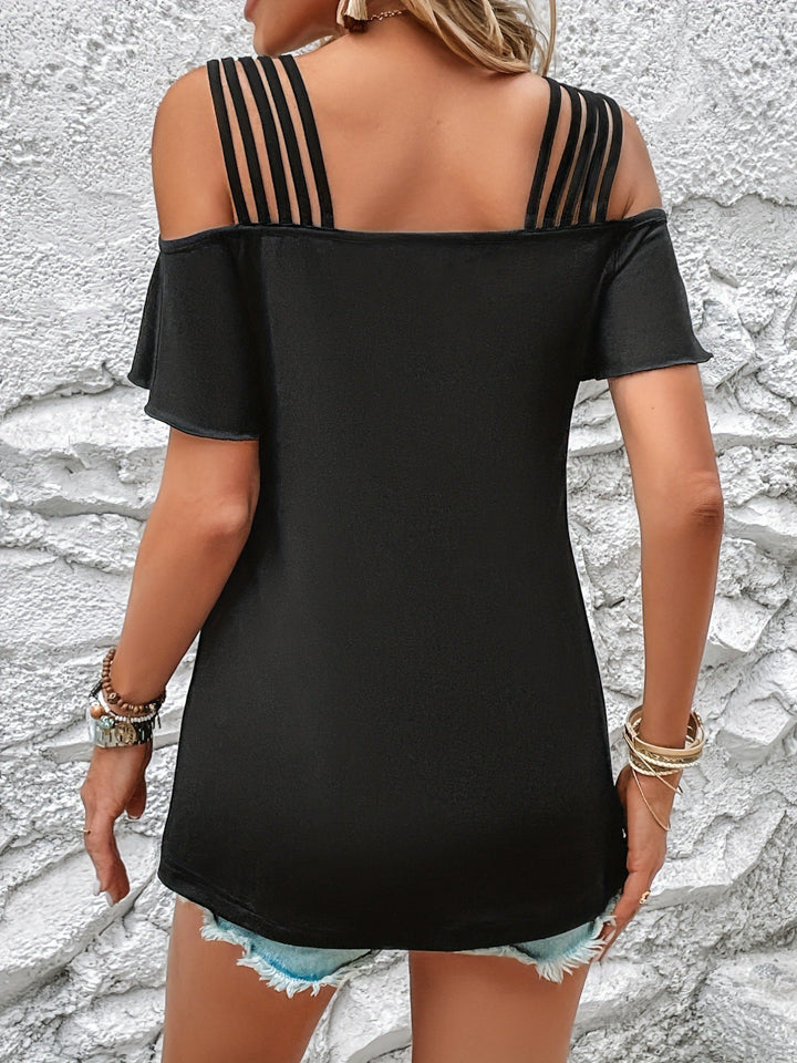 Strappy Cold-Shoulder Top