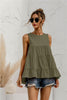 Round Neck Tiered Tank - BELLATRENDZ