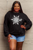 Simply Love Full Size Snowflake Graphic Sweatshirt