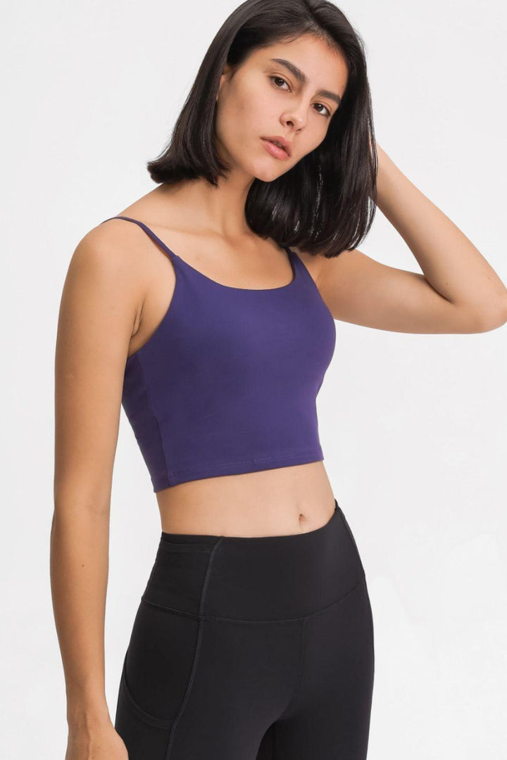 Feel Like Skin Scoop Neck Sports Cami - BELLATRENDZ