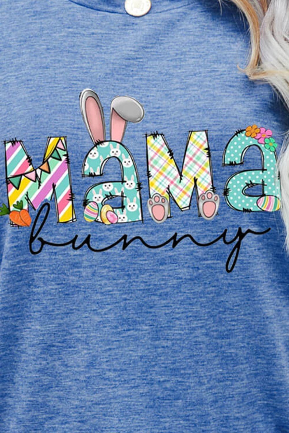 MAMA BUNNY Easter Graphic Tee - BELLATRENDZ