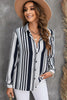 Striped Button-Down Long Sleeve Shirt - BELLATRENDZ