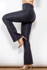 Zip Detail Flare Long Jeans - BELLATRENDZ