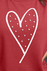 Heart Pearl Detail Round Neck Sweatshirt