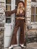 Tied Flare Sleeve Top and Pants Set