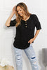 BOMBOM At The Fair Animal Textured Top in Black - BELLATRENDZ