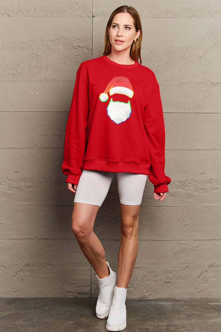 Simply Love Full Size Graphic Round Neck Sweatshirt