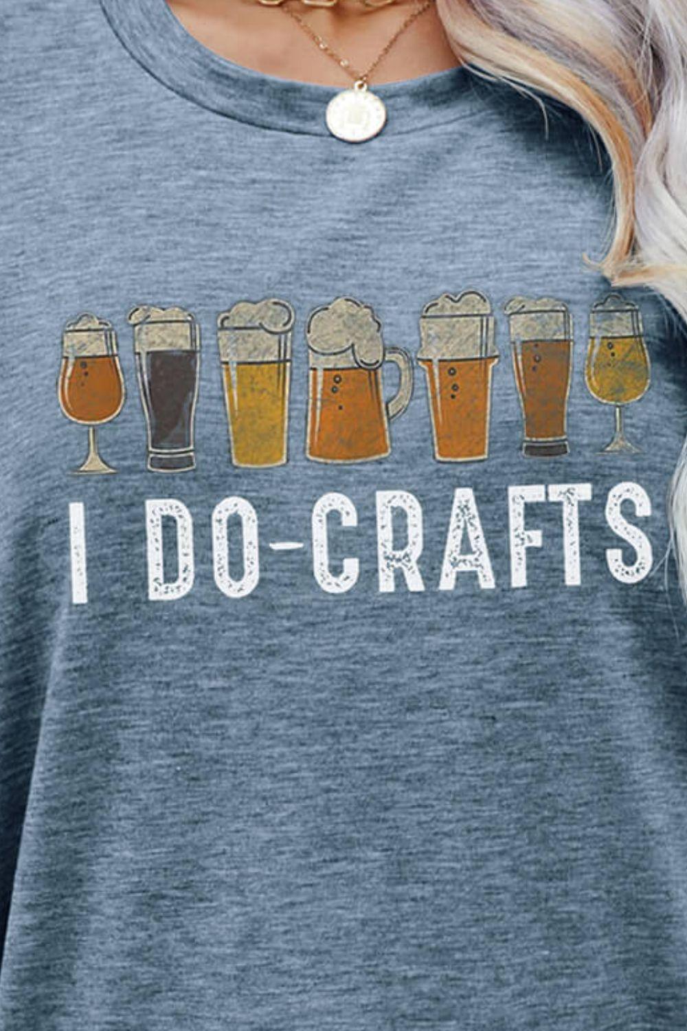 I DO CRAFTS Round Neck T-Shirt - BELLATRENDZ