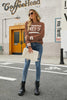 Graphic Round Neck Dropped Shoulder Sweater - BELLATRENDZ