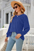 Round Neck Long Sleeve Top